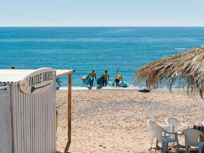 Rhodes: Stegna Beach Stand Up Paddleboarding Lesson - Paddling along the Rhodes coastline