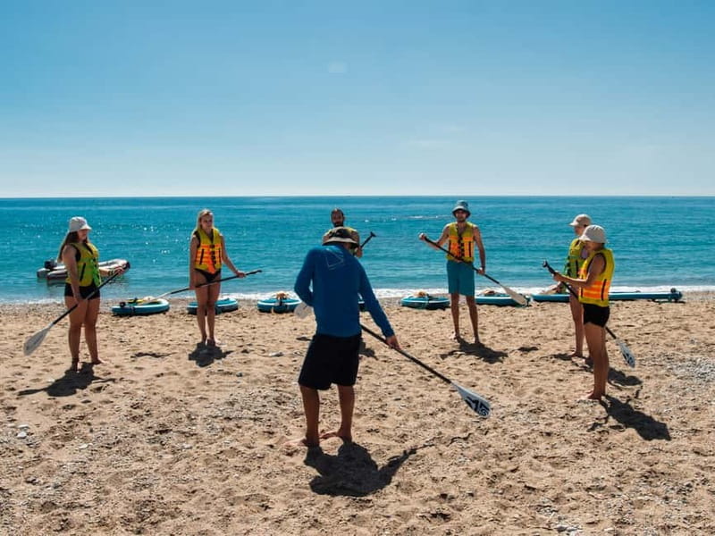 Rhodes: Stegna Beach Stand Up Paddleboarding Lesson - Learning to stand, paddle, and turn