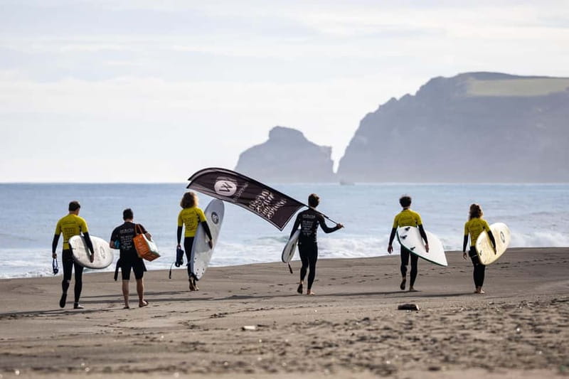 Ribeira Grande, Azores: Group Surf Lessons - The meeting point depends on the ocean