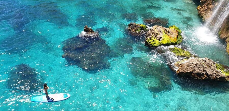 Ruta libre en paddel surf por la cascada de Nerja y Maro 😍 - Paddling the coast without a fixed itinerary