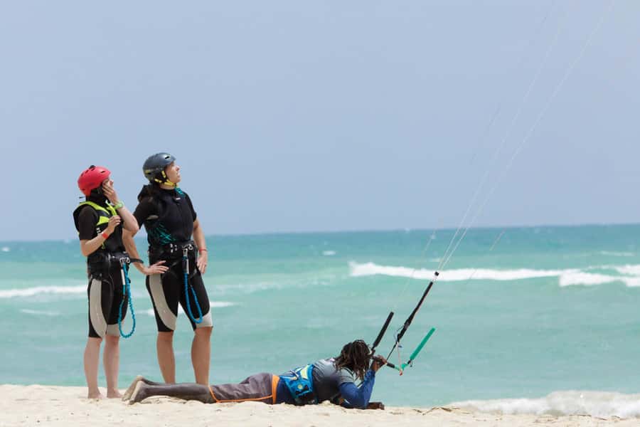 Sal: Kitesurfing Lessons - Your first two hours: from training kite to water