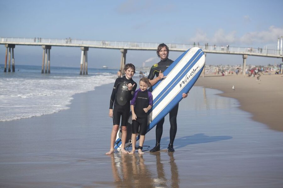 San Diego: Private Group Surf Lesson - Starting on the beach: wetsuits, footwork, and paddling