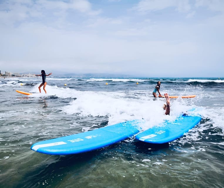 San Juan Beach: 2 Hour Table Surf Rental + Snack and Drink - Reading the Mediterranean waves