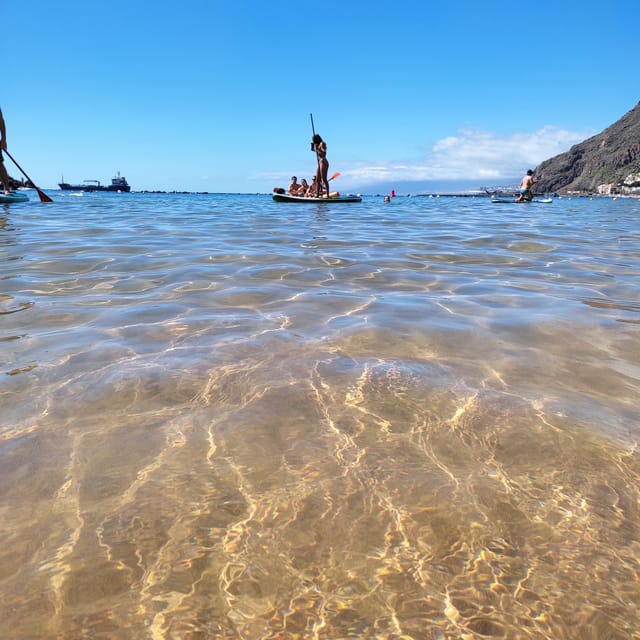 Santa Cruz de Tenerife: Las Teresitas Stand Up Paddle Course - The setting: white sand, clear water, and Anaga views