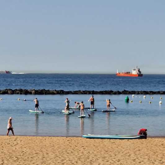 Santa Cruz de Tenerife: Las Teresitas Stand Up Paddle Course - What happens during the 80-minute session