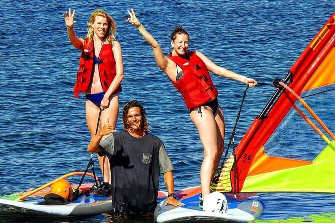 Santorini Windsurfing lessons - Your first hour on the water in Santorini