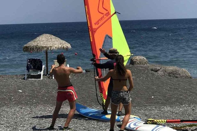 Santorini Windsurfing lessons - Santorini views without giving up your whole day