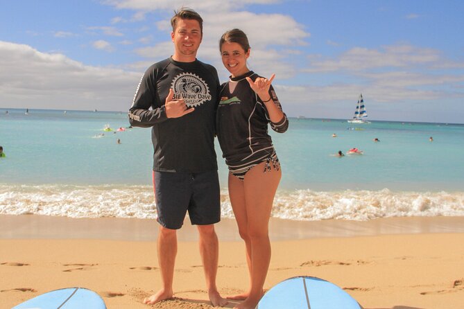 Semi-Private Surf Lesson for 2 or 3 people on Waikiki Beach - What the $139 price includes, and what it does not