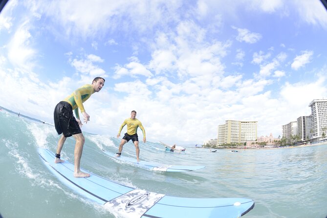 Semi-Private Surf Lesson for 2 or 3 people on Waikiki Beach - Family appeal, with a real workout attached