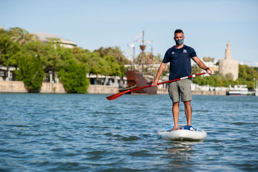 Seville: Stand Up Paddle Board Rental - Learning without a formal lesson