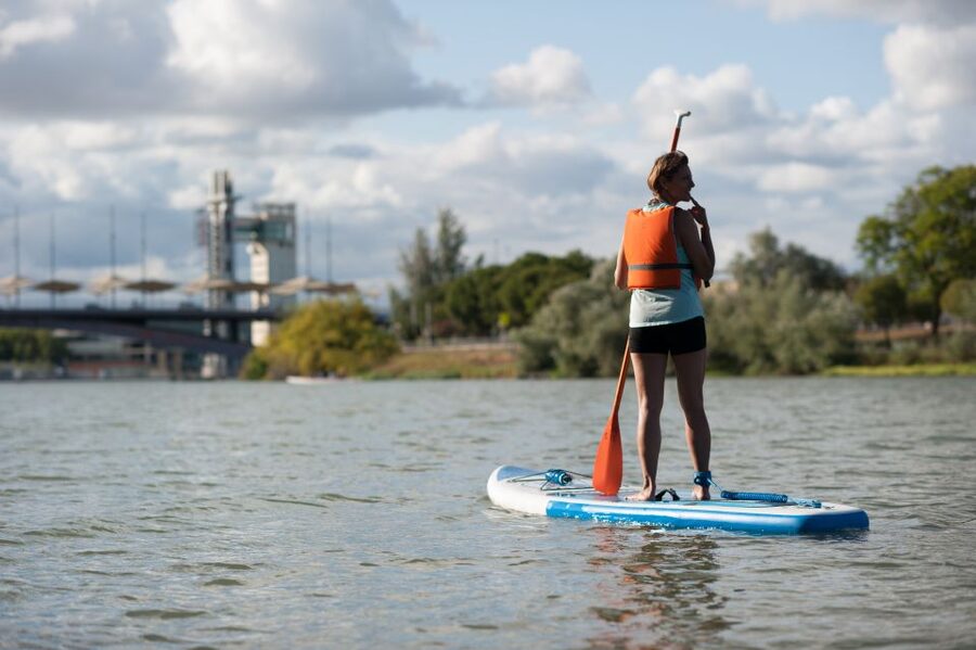 Seville: Stand Up Paddle Board Rental - City views from a slower pace
