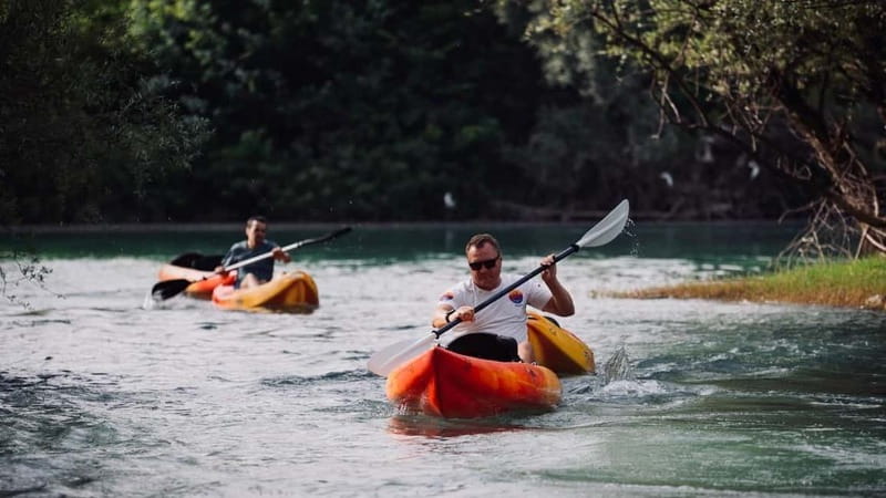 Skadar Lake: Kayak & Paddle board Rental - Starting beside the red-yellow kayaks in Vranjina