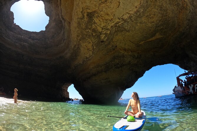 Small Group Paddleboard Experience in Benagil Cave with 4K Photos - Starting through Carvalho Beach’s carved tunnel