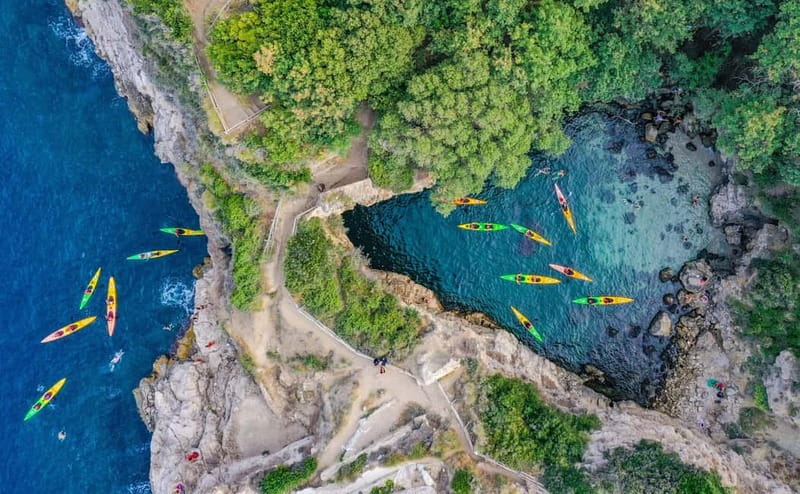 Sorrento: Guided Kayak Tour + Free 1h Paddleboarding - Starting from Marina Grande in Sorrento