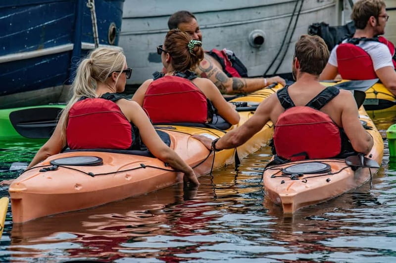 Sorrento: Guided Kayak Tour + Free 1h Paddleboarding - The natural pool at Queen Giovanna’s Baths