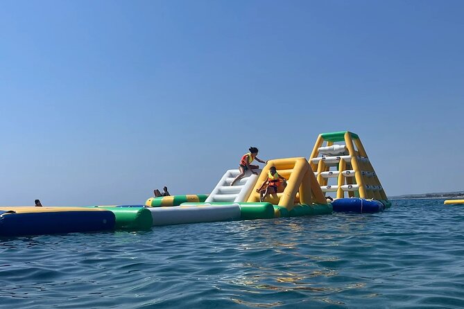 South Rhodes Inflatable Waterpark Ticket Kayak and SUP Rentals - Getting there by the Kiotari little train
