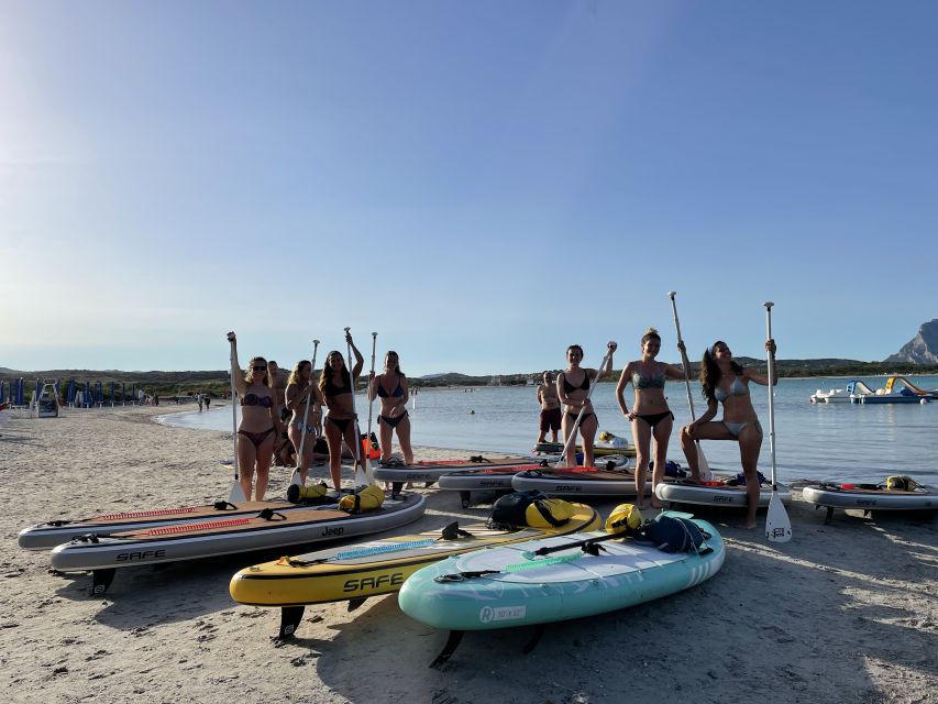 Spiaggia delle vacche SUP paddleboard tour sunset aperitif - The first paddle to Spiaggia delle Vacche