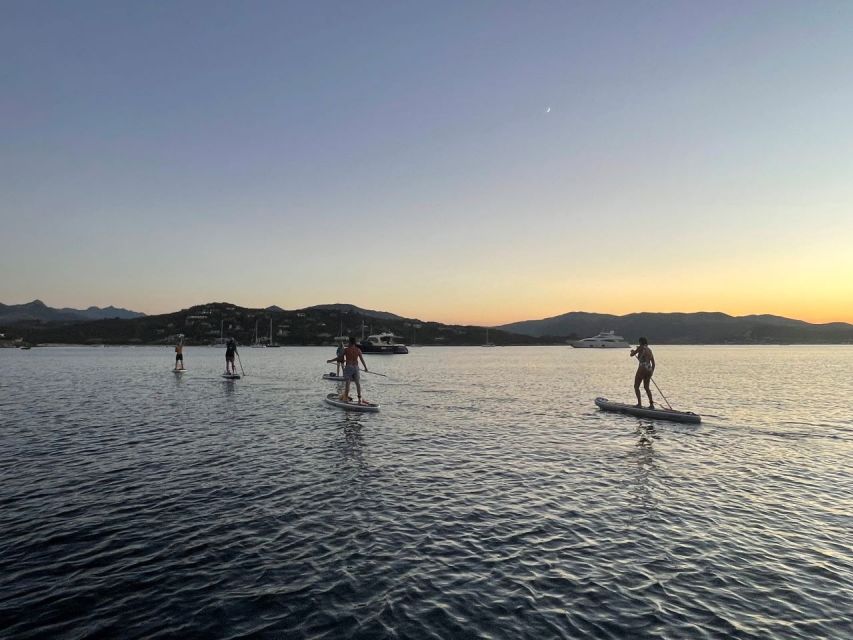 Spiaggia delle vacche SUP paddleboard tour sunset aperitif - The return paddle to Cala Girgolu