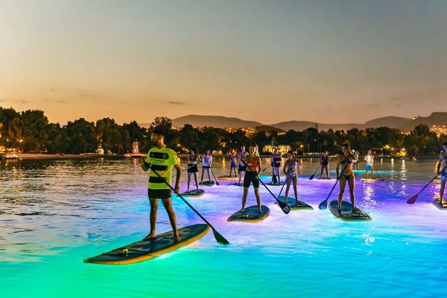 Split: Stand Up Paddleboard Night Glow Tour - A gentle introduction for first-time paddleboarders