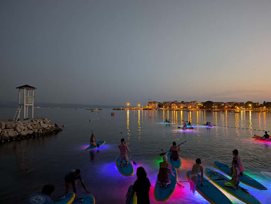 Split: Stand Up Paddleboard Night Glow Tour - Photos, dry storage, and what to bring