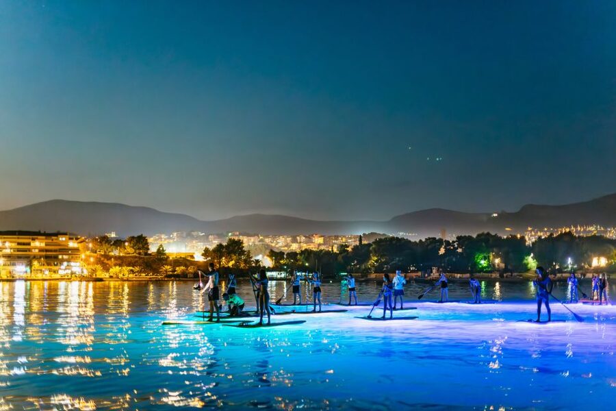 Split: Stand Up Paddleboard Night Glow Tour - From central Split to the Stobreč launch point