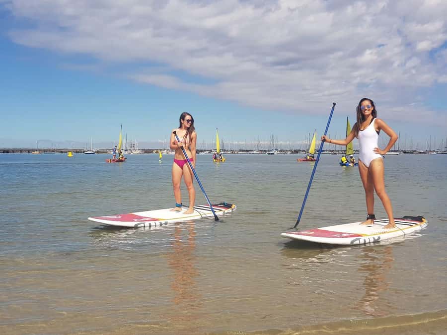 St Kilda: Group Lesson for Stand-Up Paddleboarding - Learning the basic SUP technique from scratch