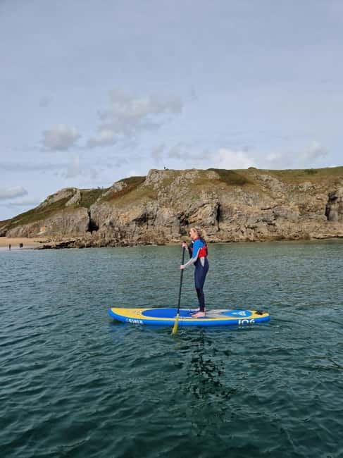 Stackpole Quay: Paddle Boarding Tour - Getting fitted and learning the basics