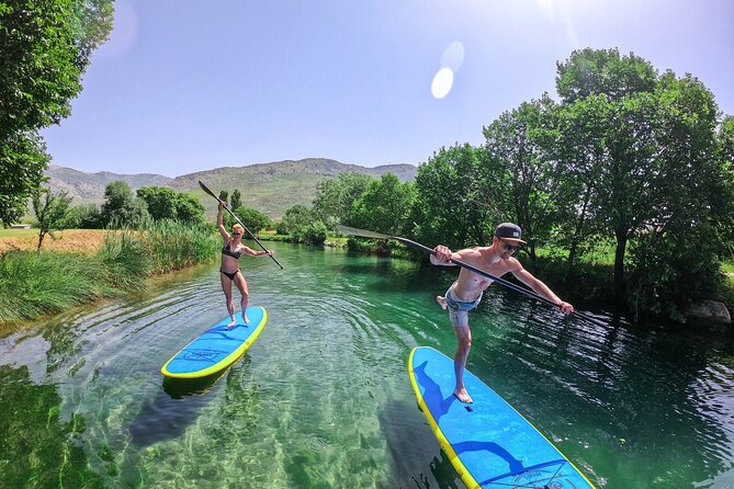 Stand Up Paddle adventure in Split - Returning to the sea, white rocks, and traditional houses