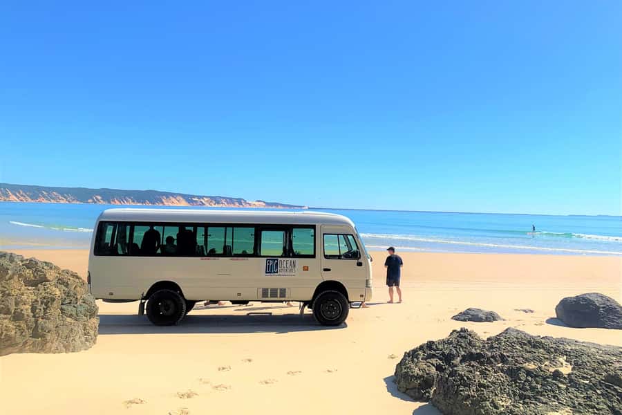 Stand Up Paddle at Double Island Point + 4x4 Beach Drive - Arriving at Double Island Point’s sheltered lagoons