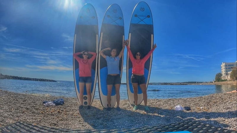 Stand Up Paddle beginners Tour Cala Bona/S'Illot/ - What Ilaria Teaches Before You Paddle Away