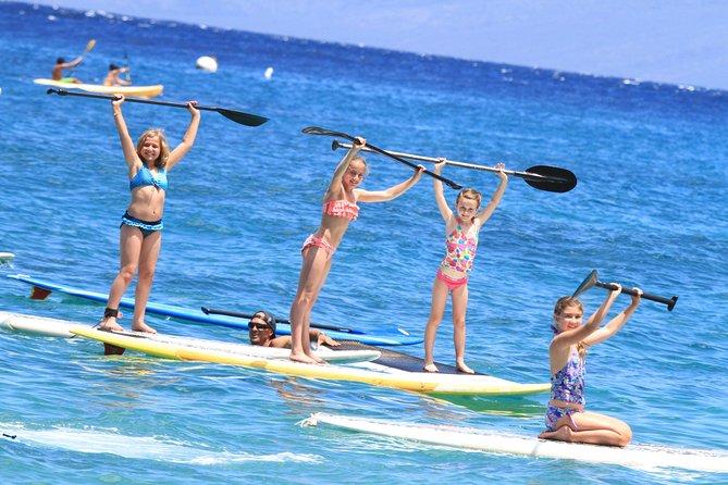 Stand-Up Paddle Board Lesson at Ka'anapali Beach - Paddling toward the cliffs