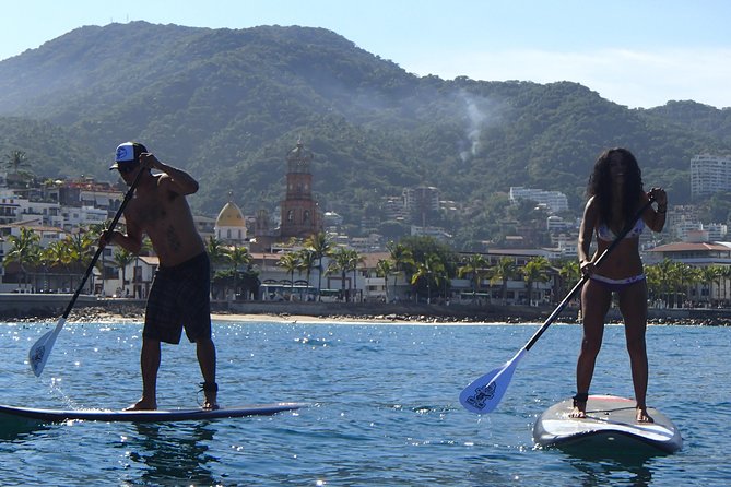 Stand-Up Paddle Board Lesson in Puerto Vallarta - From the launch point toward Puerto Vallarta’s Malecon