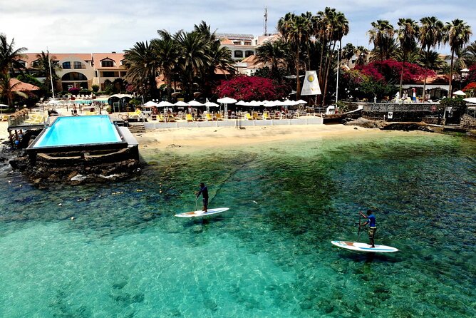 Stand Up Paddle Tour in Santa Maria Bay - Coaching from a small group instructor