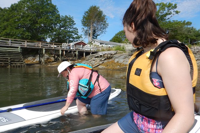 Stand Up Paddleboard Tour with Complimentary Oyster Tasting - The shore break with muffins, tea, and lemonade