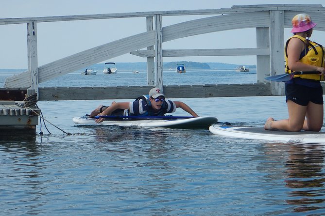 Stand Up Paddleboard Tour with Complimentary Oyster Tasting - Paddling northwest across Casco Bay