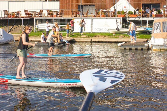 Stand-Up Paddleboarding on the Vltava River in Prague - The best views come near the center