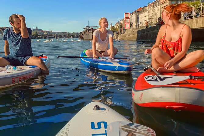 Stand-Up Paddleboarding on the Vltava River in Prague - Who will enjoy this most