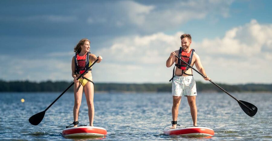 Stockholm: City Highlights Self-Guided SUP Tour - Arriving at Långholmen and getting set up