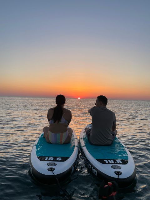 Sunrise in SUP with breakfast on board and private lesson - A short coastal paddle after sunrise
