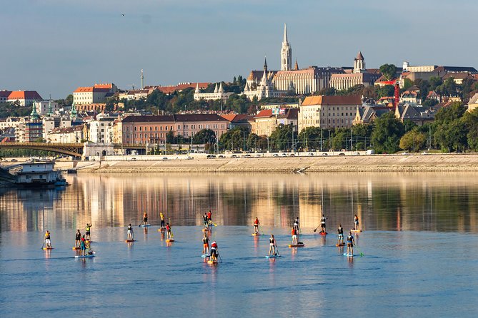 Sunrise SUP to the heart of Budapest - Parliament from the Danube