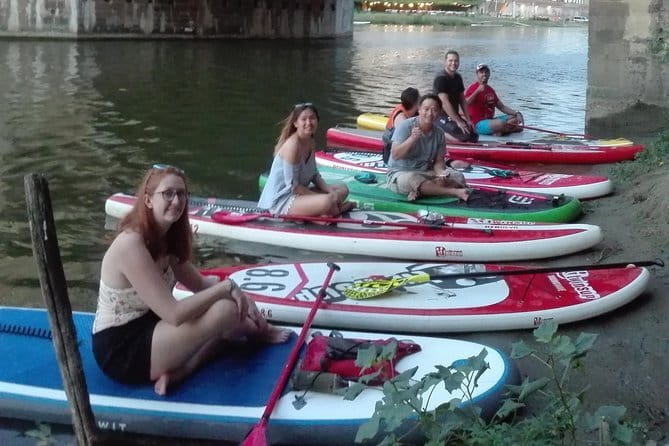 SUP at Ponte Vecchio with a Floating Drink - Florence Paddleboarding - Ponte alle Grazie and the first city views