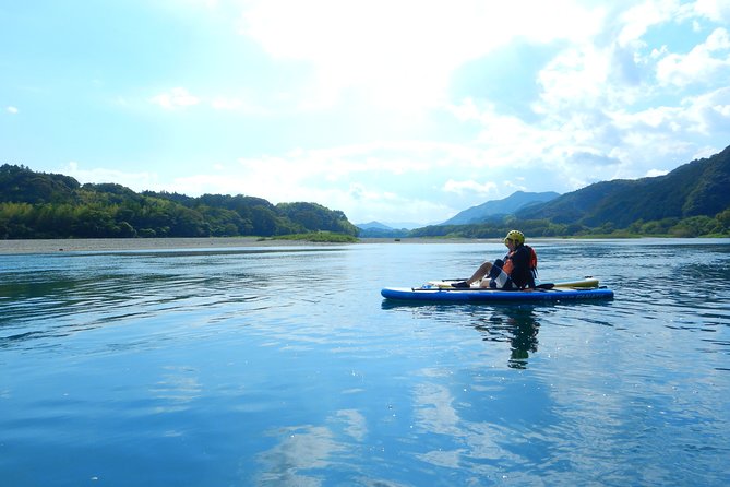 SUP downriver tour at Niyodo river - Learning river SUP instead of simply standing on a board