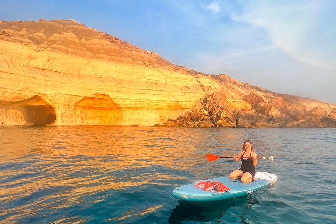 SUP Sunset Paddling to Ta Marija Caves - A quiet bay for snorkeling and rest