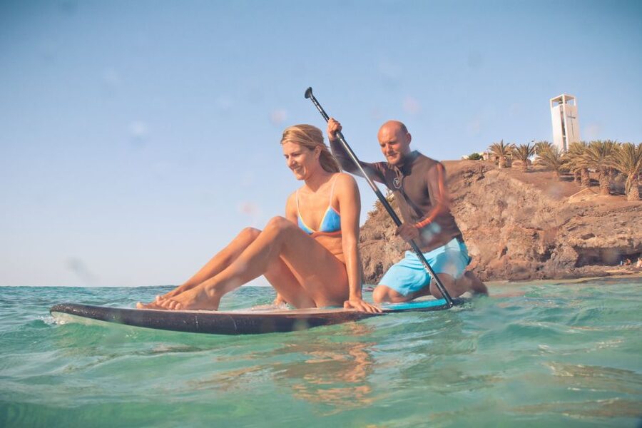 SUP taster course in the picturesque bay of Morro Jable - The walk and the physical side