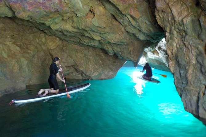 SUP Tour in Algarve Ingrina Caves w/ Snorkeling & Photos Included - Nelson’s guiding style and the small group