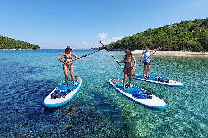 SUP tour in Sivota - Paddling from the bay toward Sivota’s caves