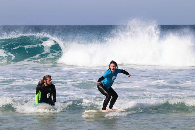 Surf Class at Corralejo - About 2.5 hours in the Atlantic