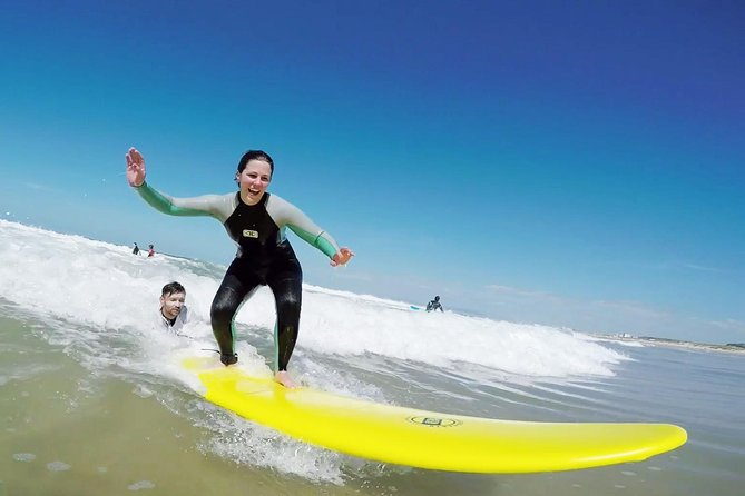 Surf Class in Almada - Starting on the sand before entering the water