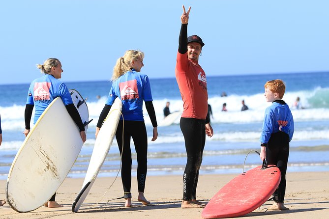 Surf Lesson - Equipment, changing rooms, and hot showers