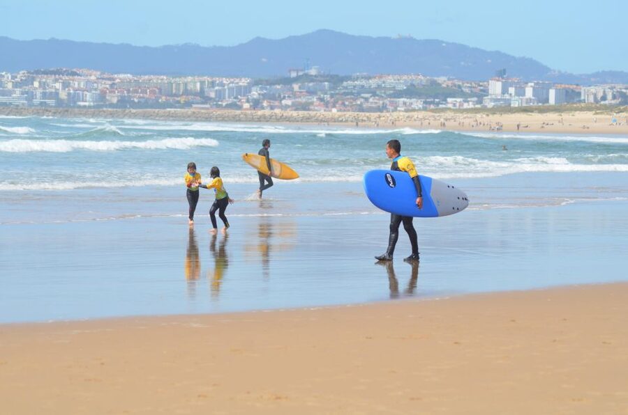 Surf Lesson for Beginners in Lisbon (Costa da Caparica) - Learning on the Sand Before Entering the Sea